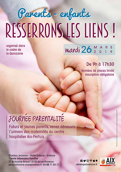 Affiche parentalité massages poétiques maman-bébé 2019