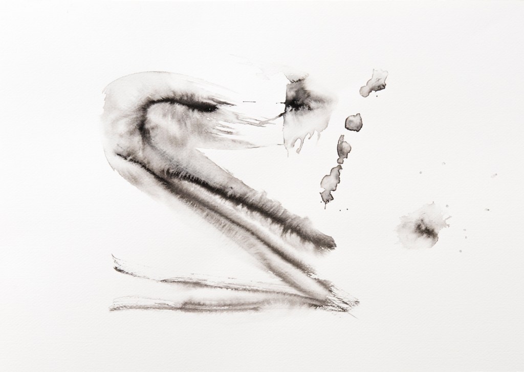 Mouvement 2 encre noire