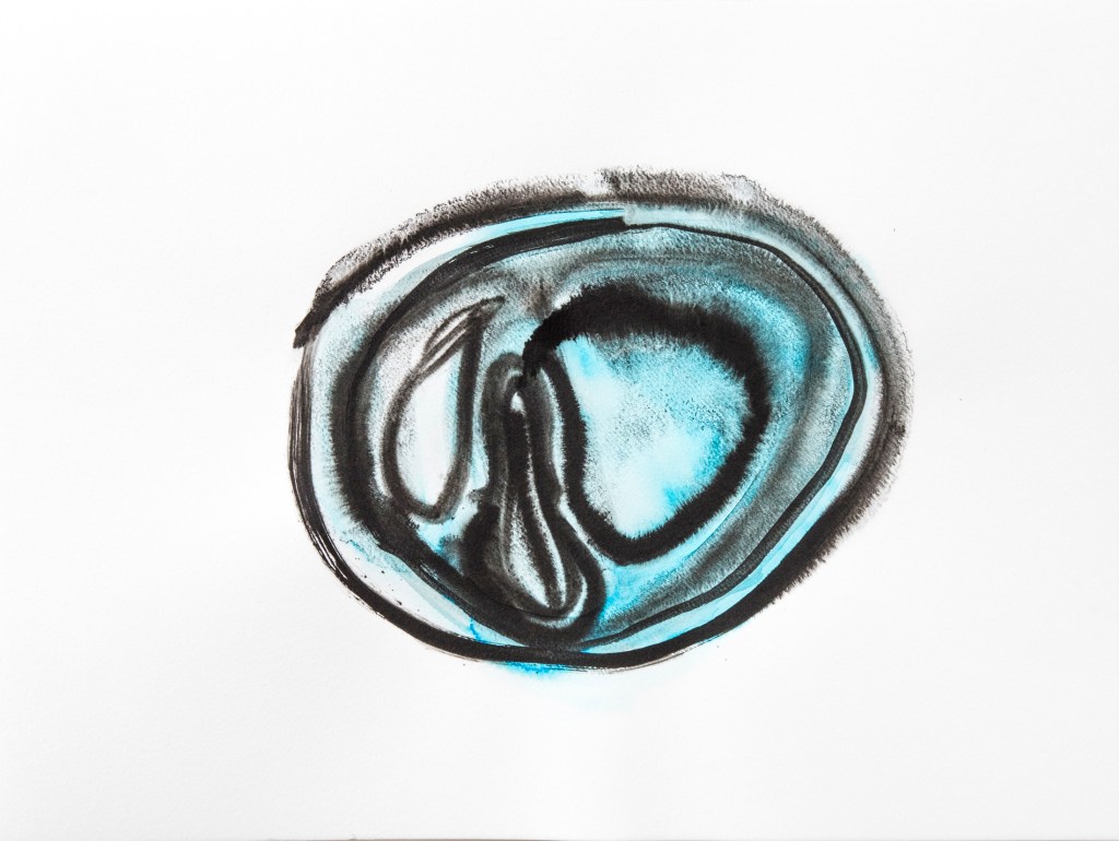 Intérieur turquoise encre