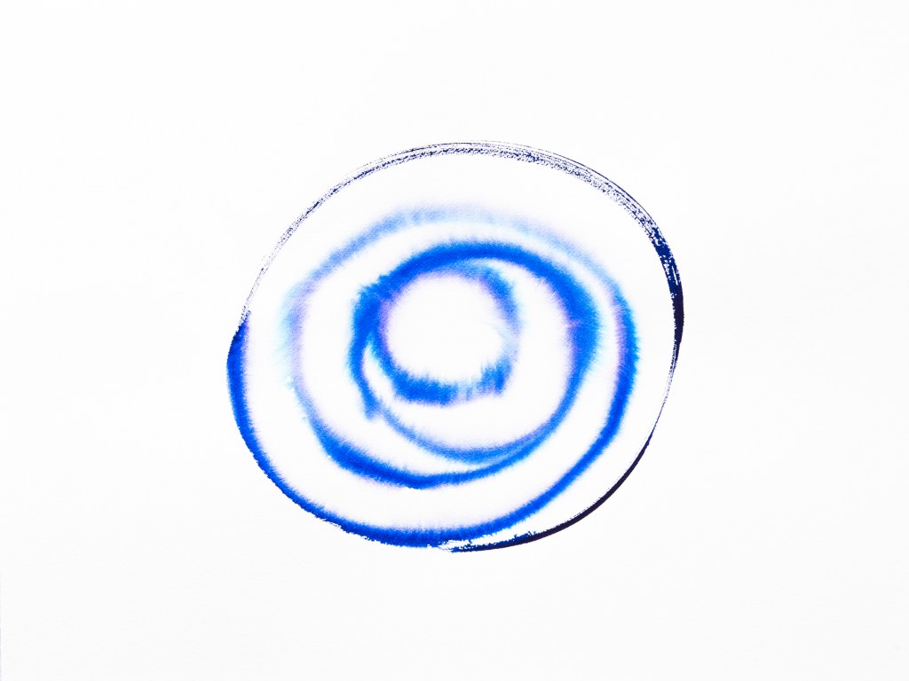 Spirale bleue encre Rozenn